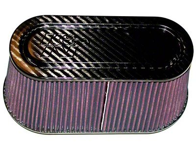 K&N Universal Carbon Fiber Top and Base Filter 12in x - RP-5115