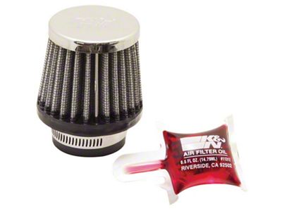 K&N Universal Chrome Filter 1 3/8 inch FLG / 2 - RC-0790