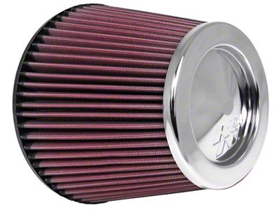 K&N Universal Chrome Filter 6in Flange ID x 7.5in Base - RC-4381