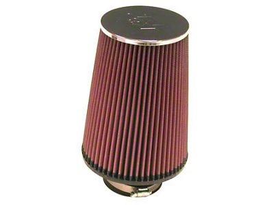 K&N Universal ChromeRound Tapered Air Filter 3in Flange ID / - RC-5106