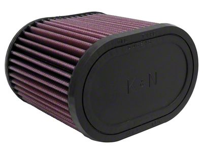 K&N Universal Oval Clamp-On Air Filter 2-3/4in Flange 6-1/4in Length - RU-1500