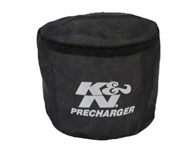 K&N Universal Precharger Round Straight Air Filter Wrap Black - 22-8016PK
