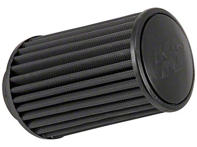K&N Universal Round Clamp-On Air Filter 3.5in ID 9.5in Height - RU-3105HBK