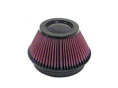 K&N Universal Round Tapered Carbon Fiber Air Filter 6in Flg - RP-4600