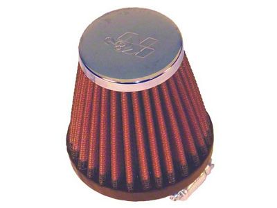 K&N Universal Round Tapered Chrome Filter 1.563in Flange ID x - RC-2310