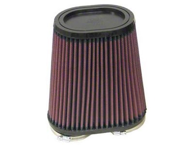 K&N Universal Rubber Filter Dual Flange Oval Tprd 3.75in Base - RU-4710