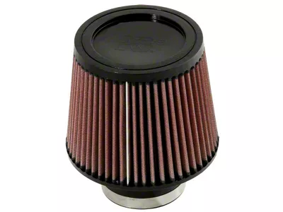 K&N Universal Rubber Filter-Round Tapered 3in Flange ID x 6in - RU-5176