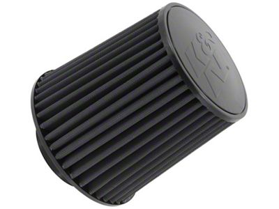 K&N Universal Rubber Filter-Round Tapered 4in Flange ID x 8in - RU-5171HBK