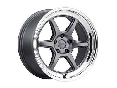 Kansei Roku Grey with Machined Lip Wheel; 18x10.5; 12mm Offset