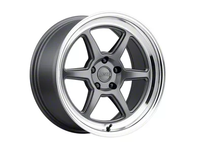 Kansei Roku Grey with Machined Lip Wheel; 18x9; 12mm Offset