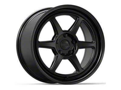 Kansei Roku Gloss Black Wheel; 18x9.5; 38mm Offset; 5x114.3mm Bolt Pattern; 73.10mm Hub Bore