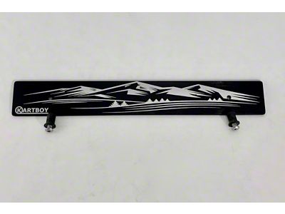 Kartboy Front Plate Delete w/Mountain Logo - KB-055-PL-MTN