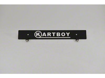 Kartboy Front License Plate Delete - Black
