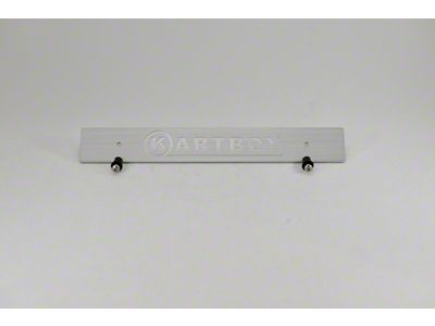 Kartboy Front License Plate Delete - Silver