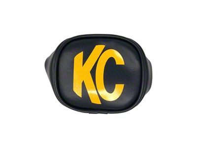 KC HiLiTES 3in. Rectangle Soft Cover Pair - Black w/Yellow - 5303