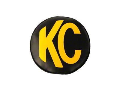 KC HiLiTES 6in. Round Soft Cover Pair - Black w/Yellow - 5102