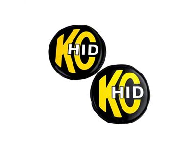 KC HiLiTES 8in. Round Soft Cover HID Pair - Black - 5818