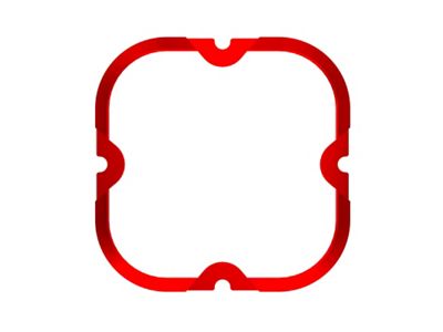 KC HiLiTES FLEX ERA 4 Color Bezel Ring Red ea - 30571