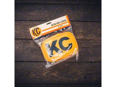 KC HiLiTES Retro 5in x 7in Rectangular Yellow Vinyl Light - 5601