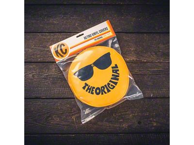 KC HiLiTES Retro 8in Round Yellow Vinyl Light Cover w/ - 5805