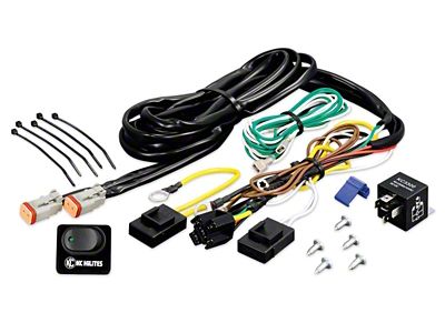 KC HiLiTES Wiring Harness w/40 AMP Relay & LED Rocker - 6315