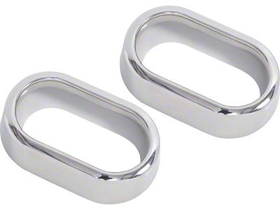 Kentrol 07-10 Jeep Wrangler JK Interior Door H/le Bezels Pair - 30006
