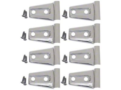 Kentrol 07-18 Jeep Wrangler JK Door Hinge Overlays 8 Pieces - 30021