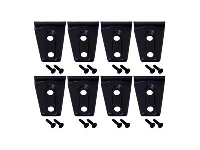 Kentrol 07-18 Jeep Wrangler JK Door Hinge Overlays 8 Pieces - 80021