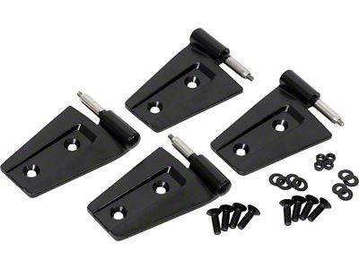 Kentrol 07-18 Jeep Wrangler JK Door Hinge Set 4 Pieces - 50575