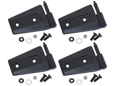 Kentrol 07-18 Jeep Wrangler JK Door Hinge Set 4 Pieces - 80575