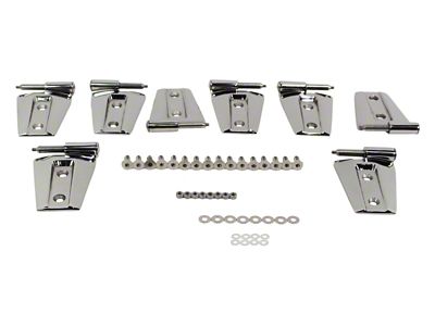 Kentrol 07-18 Jeep Wrangler JK Door Hinge Set 8 Pieces - 30576