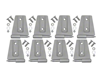 Kentrol 07-18 Jeep Wrangler JK Door Hinge Set 8 Pieces - 40576
