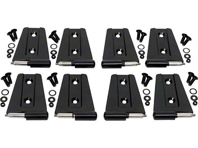 Kentrol 07-18 Jeep Wrangler JK Door Hinge Set 8 Pieces - 50576