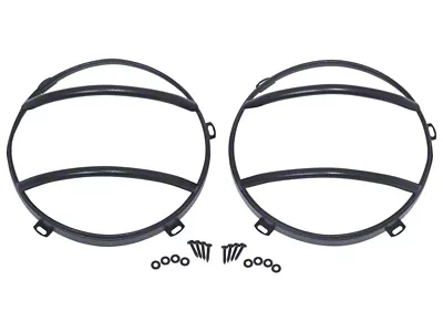 Kentrol 07-18 Jeep Wrangler JK Euro Headlight Guards Pair - 80573