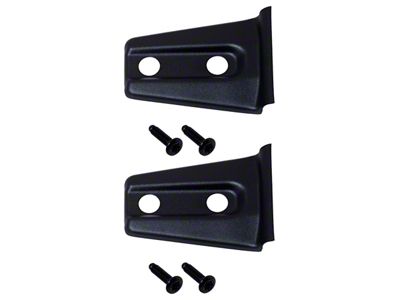 Kentrol 07-18 Jeep Wrangler JK Hood Hinge Overlays Pair- Textured - 80019