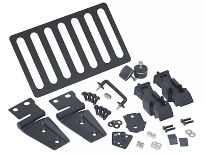Kentrol 07-18 Jeep Wrangler JK Hood Kit - Textured Black - 80588