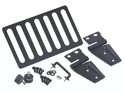 Kentrol 07-18 Jeep Wrangler JK Hood Kit Without Hood Catch - 80588WHC