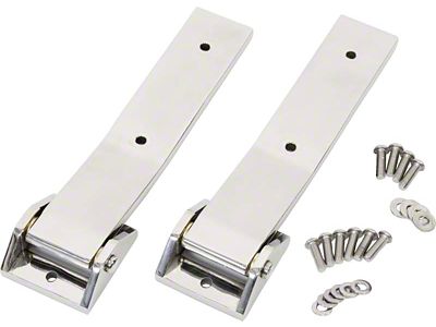 Kentrol 07-18 Jeep Wrangler JK Tailgate Hinge Pair - Polished - 30578