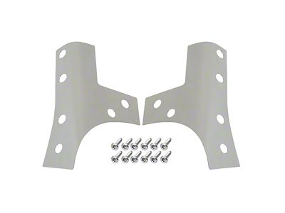 Kentrol 07-18 Jeep Wrangler JK Windshield Support Overlays Pair - 30074
