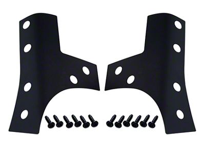 Kentrol 07-18 Jeep Wrangler JK Windshield Support Overlays Pair - 80074