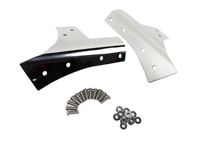 Kentrol 07-18 Jeep Wrangler JK Windshield Supports Pair - Polished - 30574