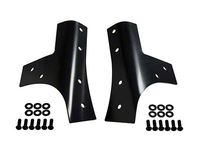 Kentrol 07-18 Jeep Wrangler JK Windshield Supports Pair - Powdercoat - 50574