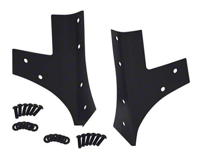 Kentrol 07-18 Jeep Wrangler JK Windshield Supports Pair - Textured - 80574