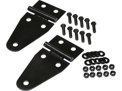 Kentrol 55-95 Jeep CJ/Wrangler YJ Hood Hinge Pair - Powdercoat - 50402