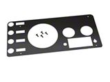 Kentrol 76-86 Jeep CJ Gauge Cover - Powdercoat Black - 50412