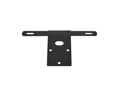 Kentrol 76-86 Jeep CJ License Plate Bracket - Powdercoat Black - 50472