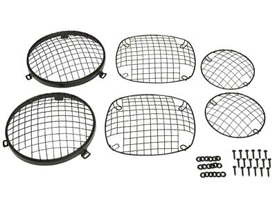 Kentrol 76-86 Jeep CJ Powdercoat Wire Mesh Guard Set 6 - 50465