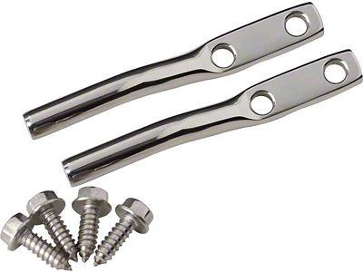 Kentrol 76-95 Jeep CJ/Wrangler YJ Door Strap Pins Pair- Polished - 30549
