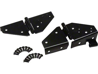Kentrol 76-95 Jeep CJ/Wrangler YJ Windshield Hinge Pair - Powdercoat - 50403