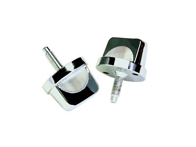 Kentrol 76-95 Jeep CJ/Wrangler YJ Windshield Knobs Pair - Polished - 30510